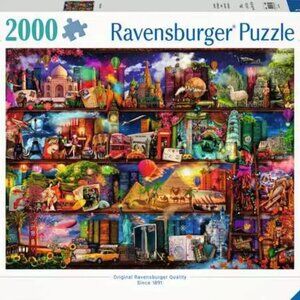 Aimee Stewart world of books Ravensburger Colorful 2000-Piece Puzzle